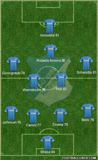 TSG 1899 Hoffenheim Formation 2012