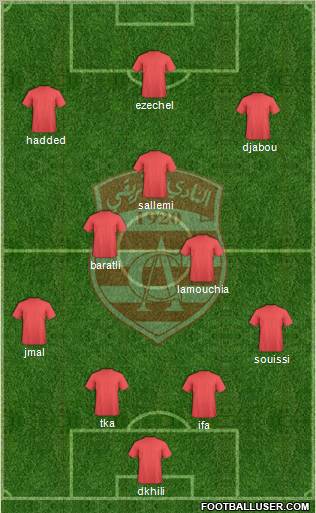 Club Africain Tunis Formation 2012