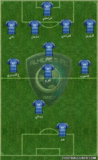 Al-Hilal (KSA) Formation 2012