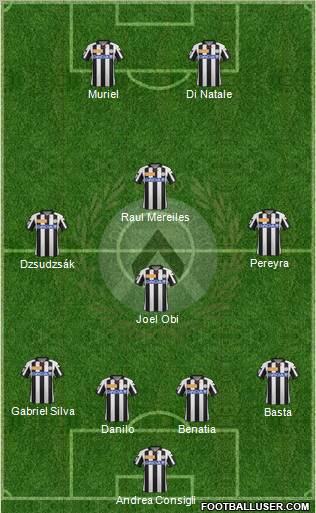 Udinese Formation 2012