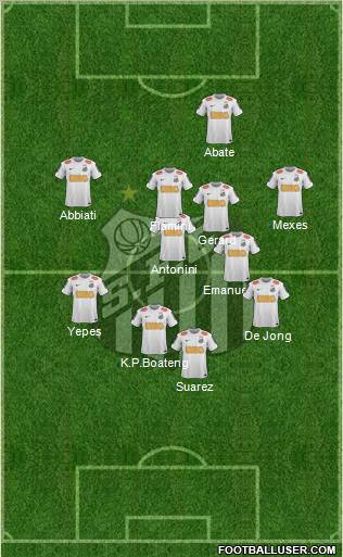 Santos FC Formation 2012