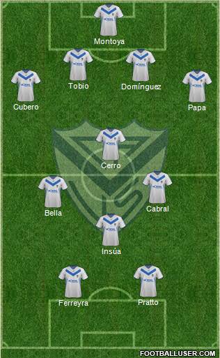 Vélez Sarsfield Formation 2012