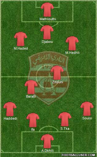 Club Africain Tunis Formation 2012