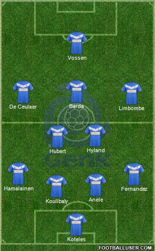 K Racing Club Genk Formation 2012