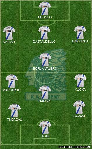 KAA Gent Formation 2012