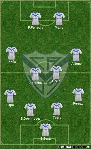 Vélez Sarsfield Formation 2012