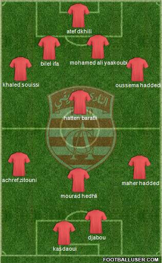 Club Africain Tunis Formation 2012