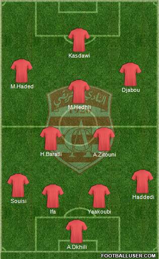 Club Africain Tunis Formation 2012