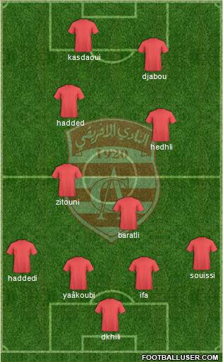 Club Africain Tunis Formation 2012