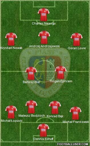 Piast Gliwice Formation 2012