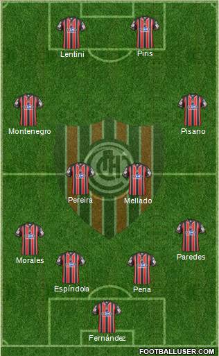 Chacarita Juniors Formation 2012