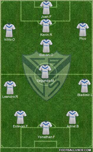 Vélez Sarsfield Formation 2012