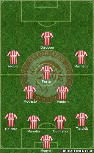 Olympiakos SF Piraeus Formation 2012