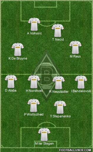 Borussia Mönchengladbach Formation 2012