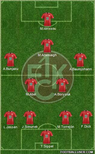 1.FC Kaiserslautern Formation 2012