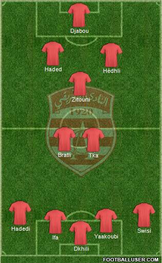 Club Africain Tunis Formation 2012