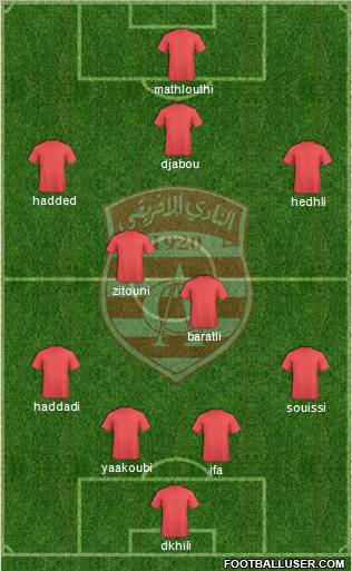 Club Africain Tunis Formation 2012