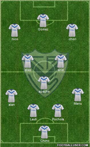 Vélez Sarsfield Formation 2012