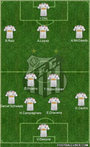 Santos FC Formation 2012