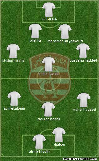 Club Africain Tunis Formation 2012