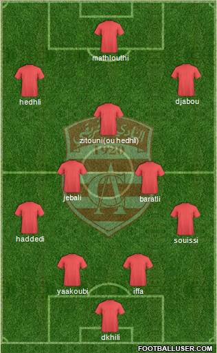 Club Africain Tunis Formation 2012