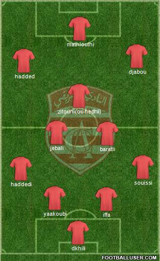 Club Africain Tunis Formation 2012