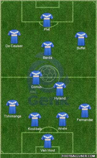 K Racing Club Genk Formation 2012