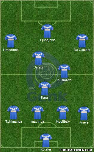 K Racing Club Genk Formation 2012