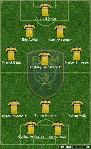 FC Sochaux-Montbéliard Formation 2012