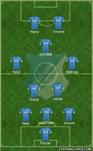 TSG 1899 Hoffenheim Formation 2012