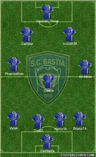 Sporting Club Bastia Formation 2012