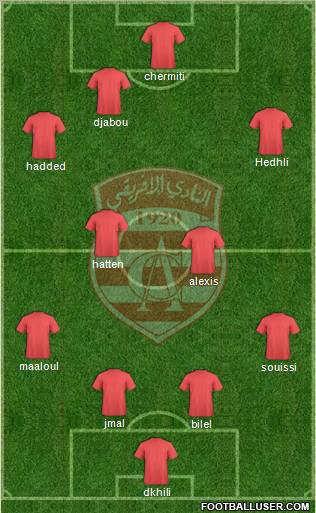 Club Africain Tunis Formation 2012