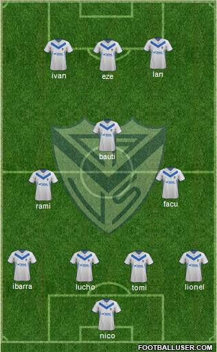 Vélez Sarsfield Formation 2012