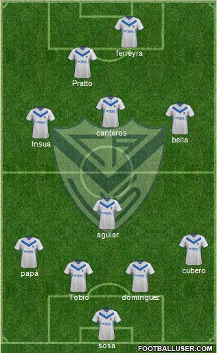 Vélez Sarsfield Formation 2012