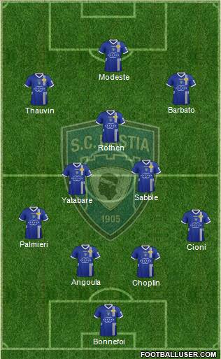 Sporting Club Bastia Formation 2012