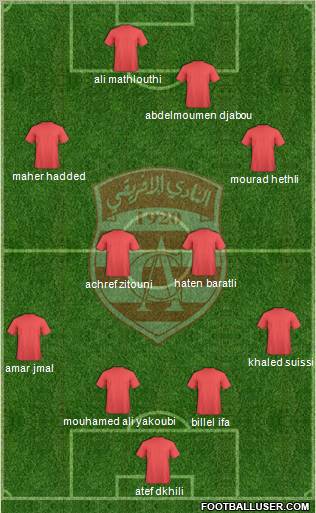 Club Africain Tunis Formation 2012