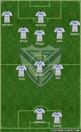 Vélez Sarsfield Formation 2012