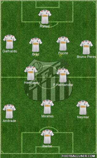 Santos FC Formation 2012