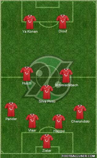 Hannover 96 Formation 2012