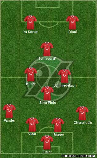 Hannover 96 Formation 2012