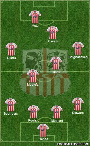 Athletic Club Ajaccien Football Formation 2012