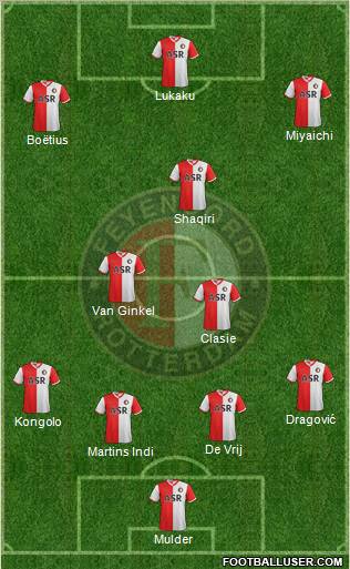 Feyenoord Formation 2012