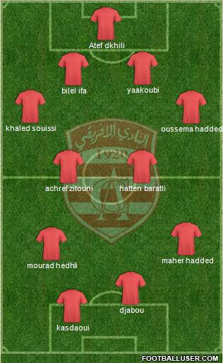 Club Africain Tunis Formation 2012