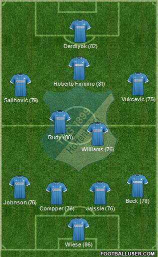 TSG 1899 Hoffenheim Formation 2012