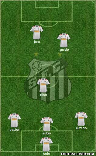 Santos FC Formation 2012