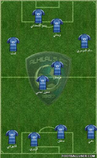 Al-Hilal (KSA) Formation 2012