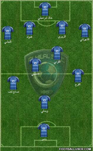 Al-Hilal (KSA) Formation 2012