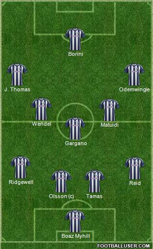 West Bromwich Albion Formation 2012