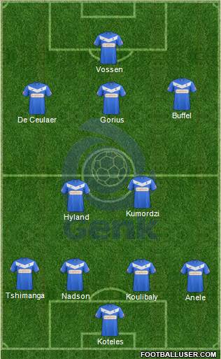 K Racing Club Genk Formation 2012