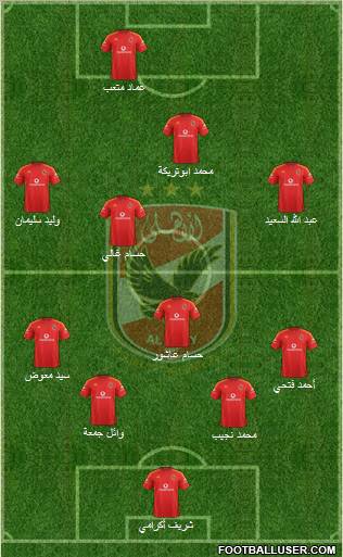 Al-Ahly Sporting Club Formation 2012